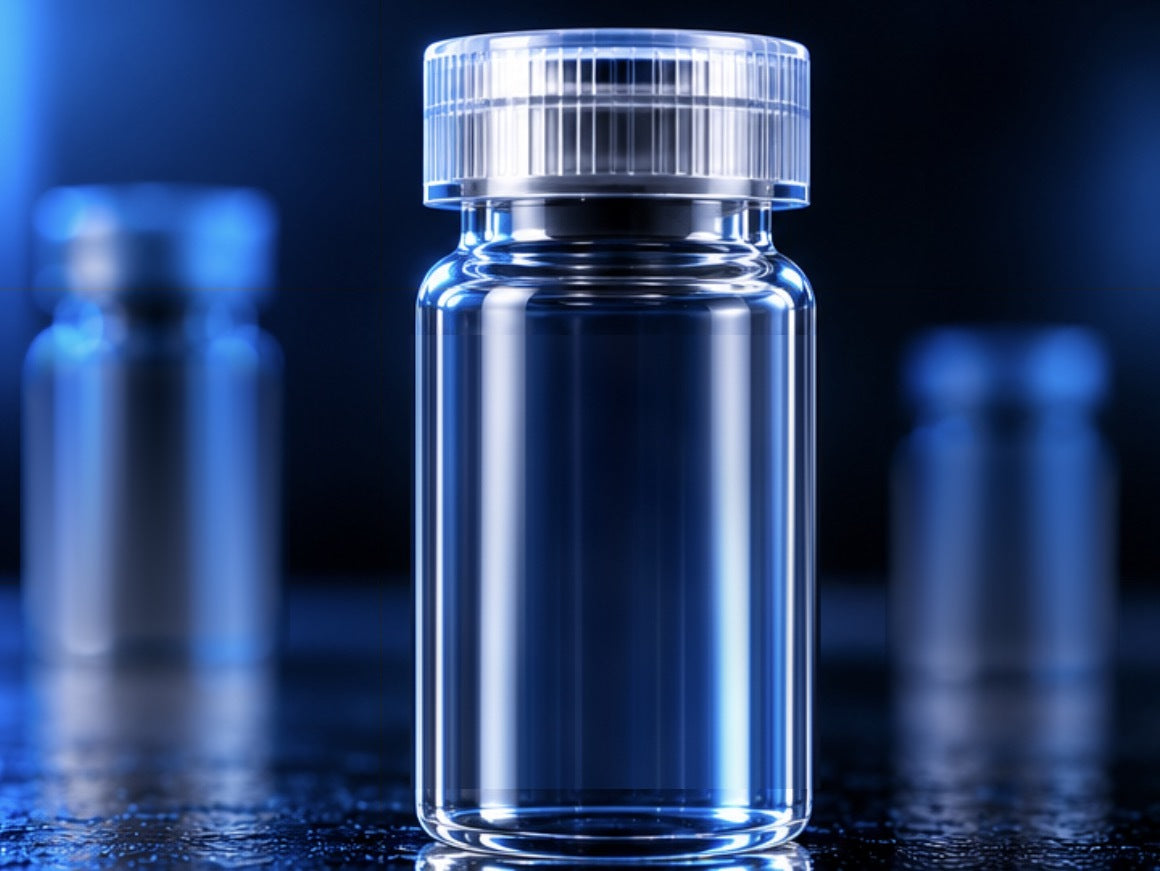 5ml Empty glass vials x 3